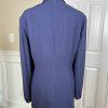 New LARRY LEVINE 2PC Purple Polyester Double Breasted Pant Suit SZ 18 MSRP 0