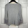 NEIMAN MARCUS Women Knit Viscose Woven Pull on Bell Sleeve Sweater Size L