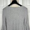 NEIMAN MARCUS Women Knit Viscose Woven Pull on Bell Sleeve Sweater Size L
