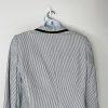 Tahari ASL Cotton Polyester Stretch Pant Suit 10 Navy Blue White Striped 2PC