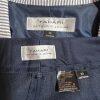 Tahari ASL Cotton Polyester Stretch Pant Suit 10 Navy Blue White Striped 2PC