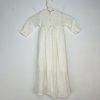 10-1620.jpg Renzo Vtg Christening Baby Gown 4T White Handknitted Ruffle Long Dress Baptism