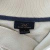 Brooks Brothers 346 Men Cotton White Blue Striped Shawl Collar Pullover  Size L