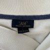 Brooks Brothers 346 Men Cotton White Blue Striped Shawl Collar Pullover  Size L