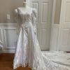 Unbranded Women Stunning White Beaded Wedding and Train Wedding Dress Size