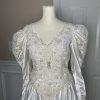 Unbranded Women Stunning White Beaded Wedding and Train Wedding Dress Size