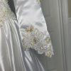 Unbranded Women Stunning White Beaded Wedding and Train Wedding Dress Size