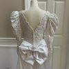 Unbranded Women Stunning White Beaded Wedding and Train Wedding Dress Size