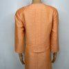 Suit Studio Polyester Rayon Skirt Suit 6P Orange Collarless Classic Lined 2PC