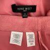 NINE WEST 2PC Coral Polyester Cotton Lined Belted Cocktail Skirt Suit Size 14