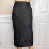 STACY ADAMS Brown Black Metallic Polyester Cocktail Fancy Skirt Suit Size 14