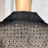 STACY ADAMS Brown Black Metallic Polyester Cocktail Fancy Skirt Suit Size 14