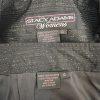 STACY ADAMS Brown Black Metallic Polyester Cocktail Fancy Skirt Suit Size 14