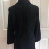 Marvin Richards Women Double Breasted Wool Blend Black Coat  Size M
