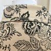 St John Marie Gray Collection Print Denim Jacket L Beige Black Embroidered Lace