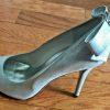 STUART WEITZMANN Women’s Elegant Cocktail Party Silver Beaded Shoes Size 8 M