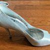 STUART WEITZMANN Women’s Elegant Cocktail Party Silver Beaded Shoes Size 8 M