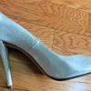 STUART WEITZMANN Women’s Elegant Cocktail Party Silver Beaded Shoes Size 8 M