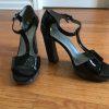 Bandolino women's T-Strap High Heels Open Shoes Size 9