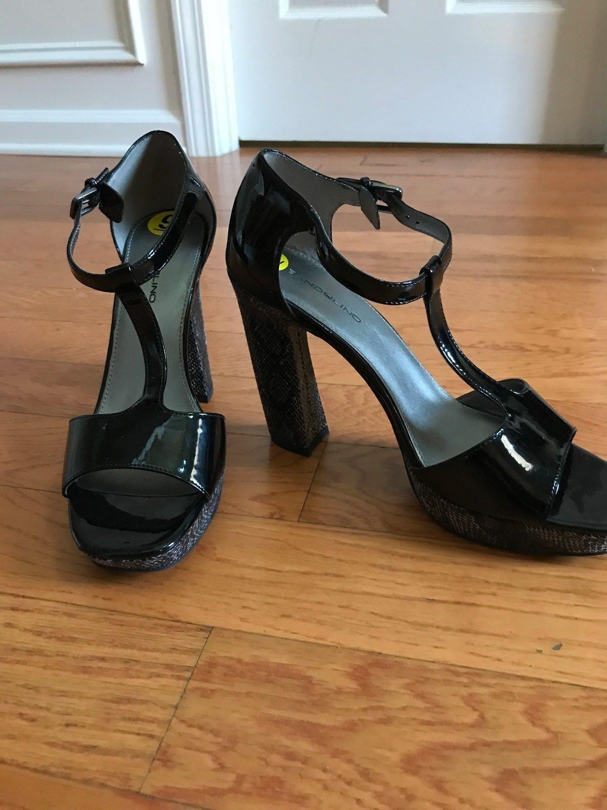 Bandolino women's T-Strap High Heels Open Shoes Size 9