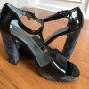 Bandolino women's T-Strap High Heels Open Shoes Size 9