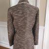 10-1722.jpg Liz Claiborne Women 2PC Brown Ivory Fit and Flare Skirt Suit Size 12