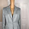 LARRY LEVINE 2PC Sage Polyester Lined Single Breasted Cocktail Skirt Suit SZ 10