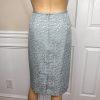 LARRY LEVINE 2PC Sage Polyester Lined Single Breasted Cocktail Skirt Suit SZ 10