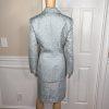 LARRY LEVINE 2PC Sage Polyester Lined Single Breasted Cocktail Skirt Suit SZ 10
