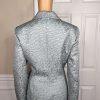 LARRY LEVINE 2PC Sage Polyester Lined Single Breasted Cocktail Skirt Suit SZ 10