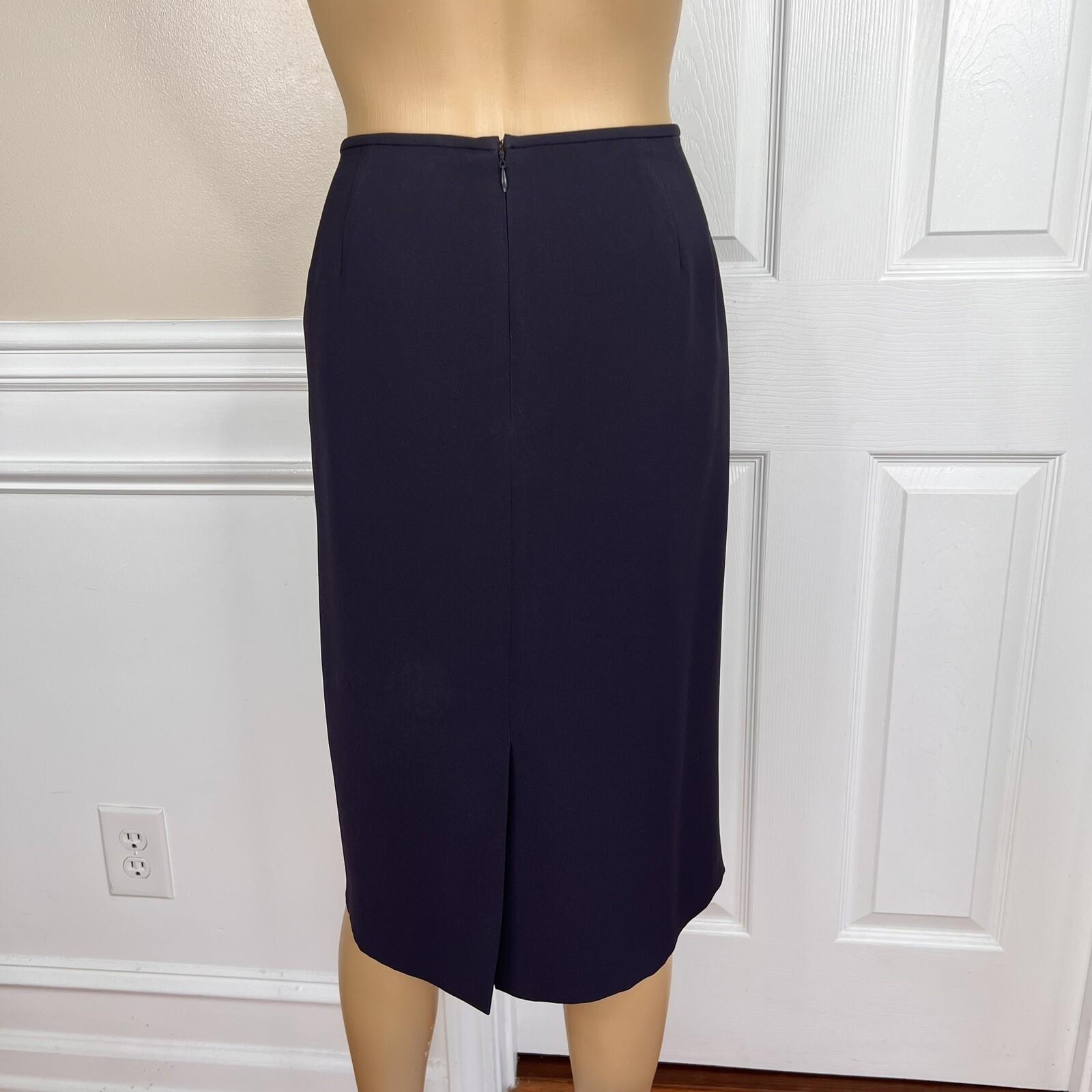 Nipon Boutique Polyester Skirt Suit Size 18 Purple Lined Collarless Cocktail 2PC