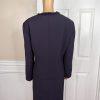 Nipon Boutique Polyester Skirt Suit Size 18 Purple Lined Collarless Cocktail 2PC