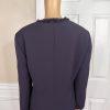 Nipon Boutique Polyester Skirt Suit Size 18 Purple Lined Collarless Cocktail 2PC