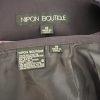 Nipon Boutique Polyester Skirt Suit Size 18 Purple Lined Collarless Cocktail 2PC