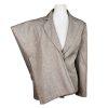 10-1757.jpg EVAN PICONE 2PC Light Brown Polyester Metallic Single Breasted Pant Suit Size 14