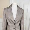 10-1760.jpg EVAN PICONE 2PC Light Brown Polyester Metallic Single Breasted Pant Suit Size 14