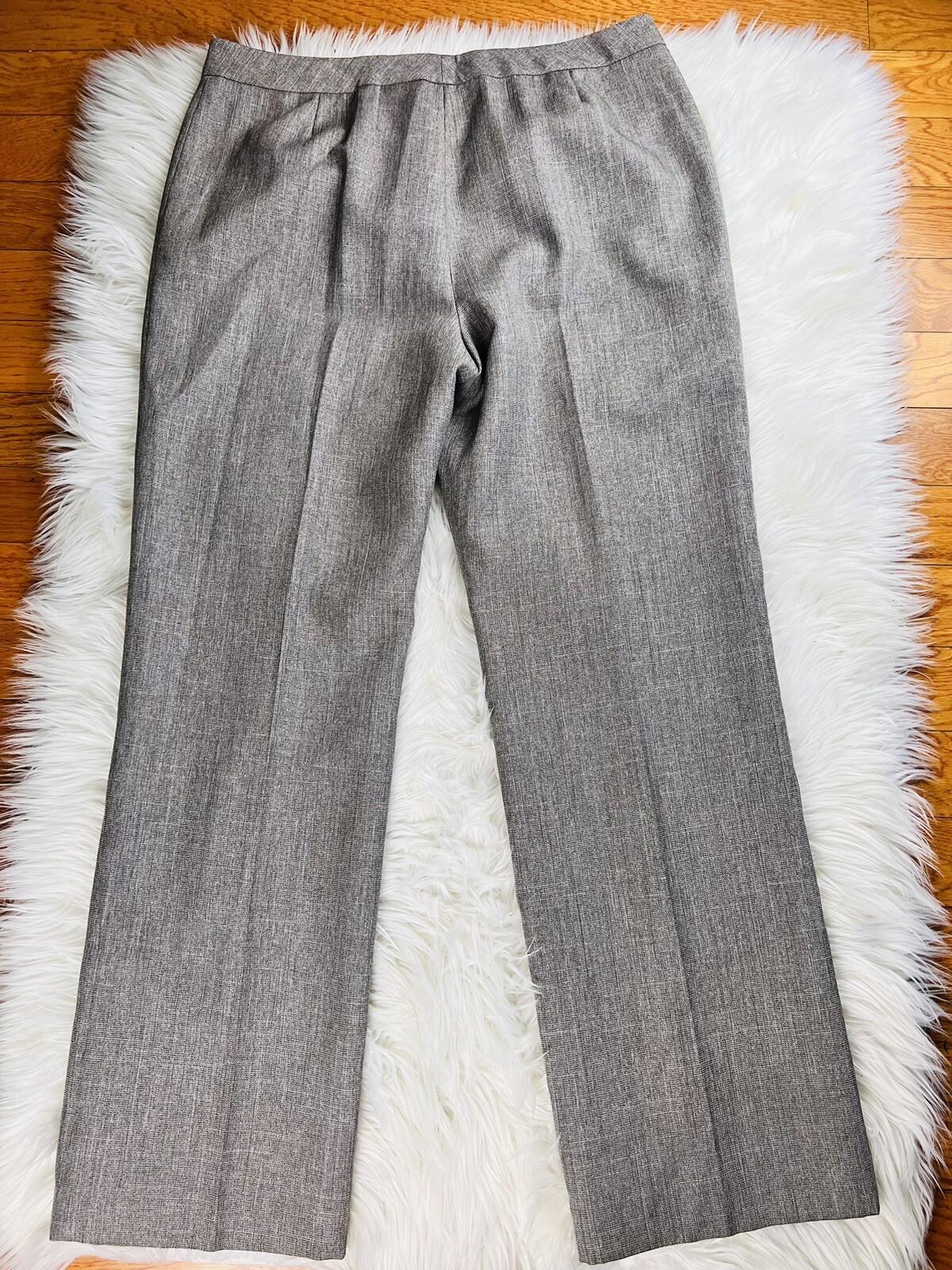 10-1764.jpg EVAN PICONE 2PC Light Brown Polyester Metallic Single Breasted Pant Suit Size 14