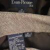 10-1765.jpg EVAN PICONE 2PC Light Brown Polyester Metallic Single Breasted Pant Suit Size 14