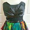 Speechless Polyester Spandex Beaded Back Floral Dress Prom  Size 7 Strapless