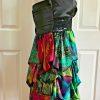 Speechless Polyester Spandex Beaded Back Floral Dress Prom  Size 7 Strapless