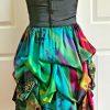 Speechless Polyester Spandex Beaded Back Floral Dress Prom  Size 7 Strapless
