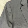 10-1777.jpg Kenneth Cole Reaction Wool Polyester Suit 44R Pant 38 Gray The Slim Collection