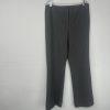 TAHARI Viscose Polyester Stretch Pant Suit 14 Gray Striped Peak Collar 2PC