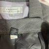 TAHARI Viscose Polyester Stretch Pant Suit 14 Gray Striped Peak Collar 2PC