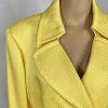 TAHARI ASL Polyester Rayon Blazer Size 18W Bright Yellow Double Breasted Belted