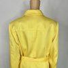 TAHARI ASL Polyester Rayon Blazer Size 18W Bright Yellow Double Breasted Belted