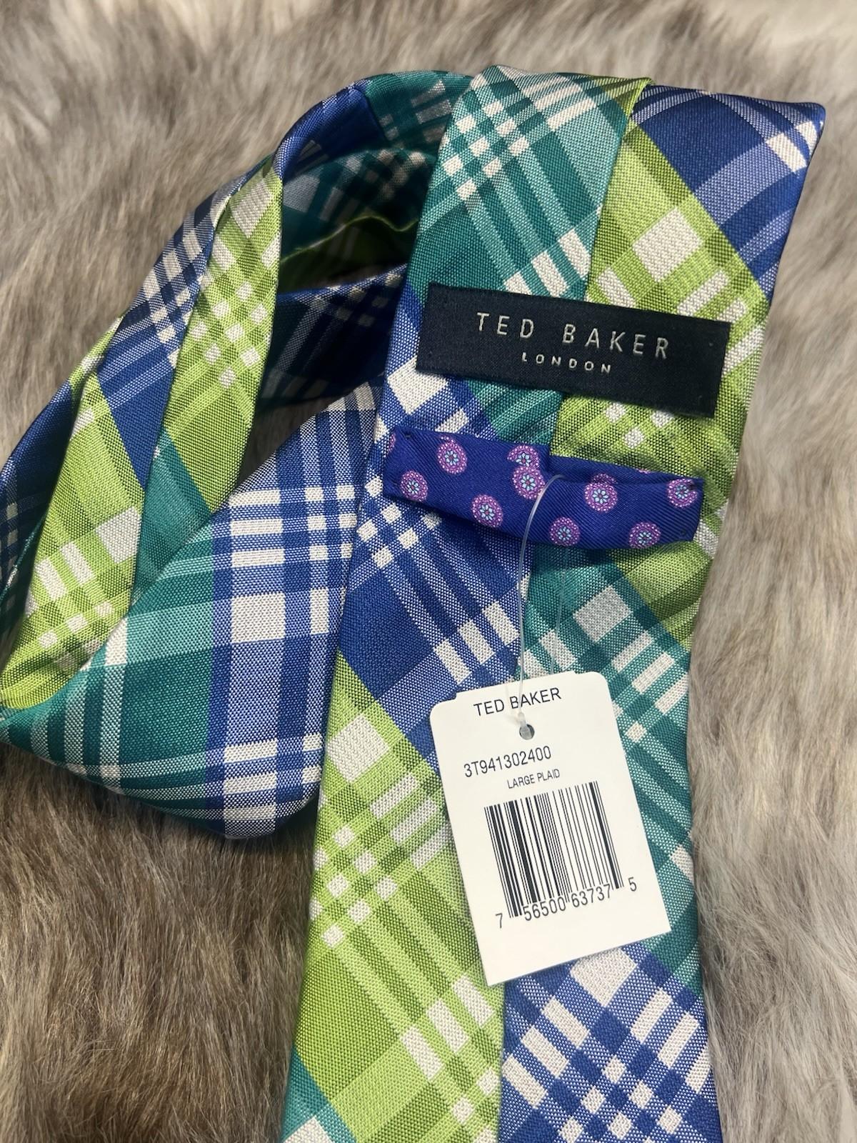 10-1802.jpg Ted Baker Men Silk Neck Tie Multicolor 58.5 inch Luxury Stylish