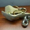 Women Fashion Summer Golden Peep Toes Slippers Mule Sandals Strappy Size 41