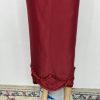 TERRAMINA Skirt Suit Size 16 Wine Collarless Beaded Embellished Timeless 2PC