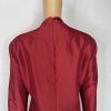 TERRAMINA Skirt Suit Size 16 Wine Collarless Beaded Embellished Timeless 2PC